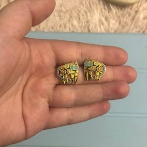 Laurel Burch Vintage 1993 Retired “ Blossom Cat” Design Stud Earring